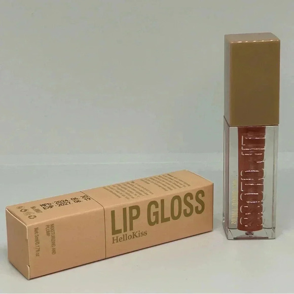 Hello Kiss - Moisturizing and Plumping Ultra Glossy Lip Gloss in Color Moon - Picture 4 of 6